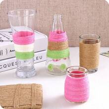 Cuerda de yute natural vintage con lazo de cintas de 5 metros por rollo, para envolver regalos, manualidades, decoración de bodas y fiestas hechas a mano - Z06 - Ver 5