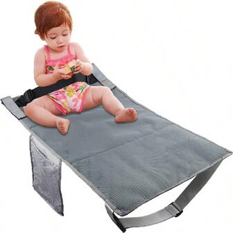 1 Set Kids Airplane Footrest Hammock Travel Bed Portable Children Travel Airplane Seat Extender Oxford Fabric Baby Cot