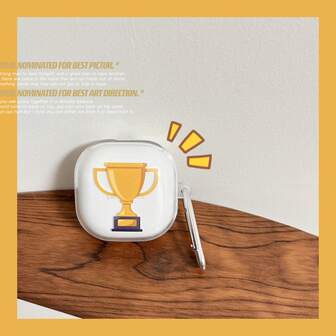 奖杯图案 TPU 耳塞盒适用于三星 Galaxy Buds2 Pro/Buds2/Buds Pro/Buds Pro 2/Buds Live/Buds FE - 增强型保护性耳塞盒