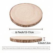 2 Pieces 6-7 Inch Round Natural Wood Slices For Centerpieces / Crafts / Painting / Table Decorations / Wedding Decorations / DIY Projects / Christmas Decorations