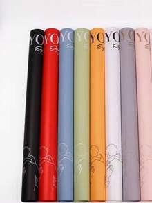 10入組花束禮品花紙，花店包材，DIY禮品包裝花紙 - 彩色 - 查看 3