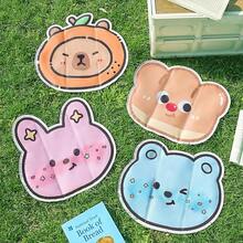 Summer Ice Pad Cushion For Notebook Cooling, Without Water Filling, Cute Student Dormitory Nap Mat, Bottom Cooler, Water Pad - Blue - View 3