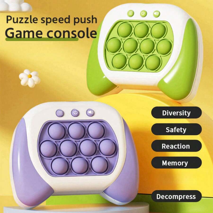 拆盒式打地鼠遊戲-快速推擠遊戲機-打地鼠玩具-減壓神器-邏輯減壓玩具 - 彩色 - 查看 1