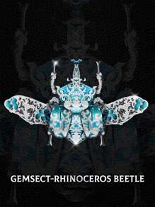 A DIY Insect Model Kit - Luminous Worm Language Insect Series 3D Metal Puzzle Toy Magnet Ornament Brooch Accessory That Requires Manual Assembly - Metal Jigsaw Puzzle - View 10