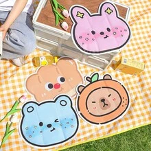 Summer Ice Pad Cushion For Notebook Cooling, Without Water Filling, Cute Student Dormitory Nap Mat, Bottom Cooler, Water Pad - Blue - View 1