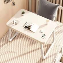 1 pièce Bureau d'ordinateur pliable pour lit, bureau détendu pour chambre à coucher, planche d'étude pour étudiant