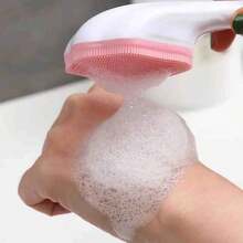1入粉紅矽膠臉部清潔刷，深層清潔黑頭去除手動工具，男女適用