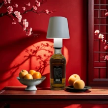 LED Bottle Cork Shaped Light, Portable & Detachable, USB Rechargeable Night Lamp For Bar, Cafe, Home Decor - Multicolor - View 9