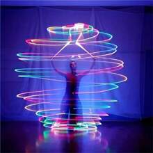 1/2 stuks LED Poi Ball Glow Ball Zachte Glow Ball met 9 verlichtingsmanieren voor beginners en professionals Rainbow Spinner Dance en hoogfrequente Flash Spin LED Light Up Toys, Kerstmis Halloween Gift Glow Ball