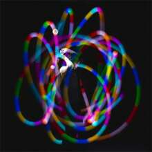1/2 stuks LED Poi Ball Glow Ball Zachte Glow Ball met 9 verlichtingsmanieren voor beginners en professionals Rainbow Spinner Dance en hoogfrequente Flash Spin LED Light Up Toys, Kerstmis Halloween Gift Glow Ball