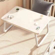 1 pièce Bureau d'ordinateur pliable pour lit, bureau détendu pour chambre à coucher, planche d'étude pour étudiant