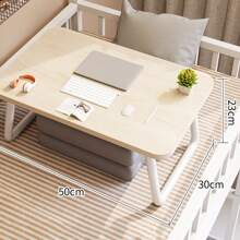 1 pièce Bureau d'ordinateur pliable pour lit, bureau détendu pour chambre à coucher, planche d'étude pour étudiant