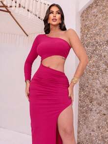 Women Dresses - 玫紅色 - 查看 4