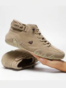 Männer handgemachte Klettverschluss-Sneaker, rutschfeste atmungsaktive Stiefel