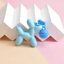 1入組可愛的氣球狗鑰匙圈卡通動物娃娃鑰匙扣錢包背包掛飾耳機盒保護套配件女孩禮物 - 彩色 - 查看 8