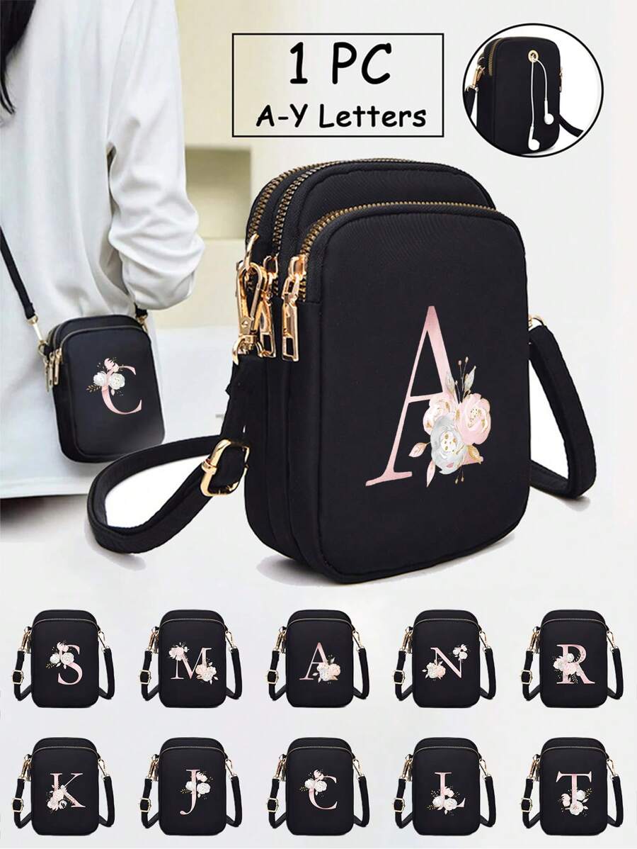 1 chiếc túi đeo chéo mini tối giản thời trang, ví đựng tiền xu dọc có ngăn đựng điện thoại, quà tặng thường ngày khi đi du lịch hoặc đi học.