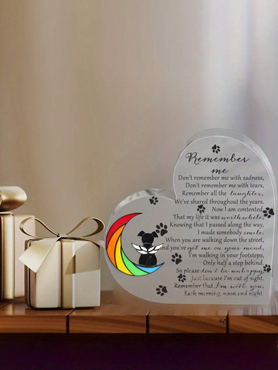 1pc Pet Memorial Ornament Dog Memorial Gifts For Loss Of Dog