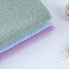 1 Meter INS Starry Sky Star Organdy Fabric Chiffon Sparkling Pleated Fashion Dress Material With Wrinkle Texture - Multicolor 150cm*50cm - View 8