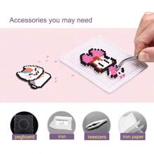Yantjouet 2,6mm perline in ferro 24colori/set nero bianco per bambini pixel arte Hama Perler bead fai da te puzzle regalo fatto a mano giocattolo per bambini