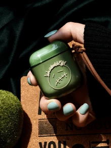 Apple Simple & Unique Transparent Black Glow-In-The-Dark Skull Design AirPods Protection Case Compatible With Airpods Pro 3rd Gen, AirPods 2nd Gen, Soft Shock-Proof Protective Cover Compatible With Airpods 4th Gen - Multicolor - View 8