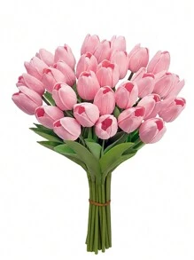 12 pezzi di fiori di tulipano artificiali assortiti, rosa chiaro e bianco rosa, adatti per la decorazione di giardini esterni, decorazioni interne ed esterne, decorazione di vasi, piante finte, decorazione per tutte le stagioni, oggetti di decorazione per la stanza, decorazione floreale domestica, davanzale, portico, vaso da giardino interno ed esterno, decorazione per matrimoni e feste, forniture per feste di compleanno, regalo per la festa della mamma e del papà, decorazione in stile bohémien, accessori per composizioni floreali fai-da-te