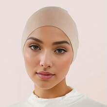 Solid Color Tube Undercap Lightweight Elastic Inner Hijab - A - View 4