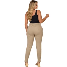 Scaraboto Women Jeans - 米色 - 查看 6