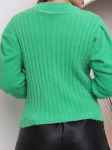 Women Sweaters - 綠色 - 查看 2