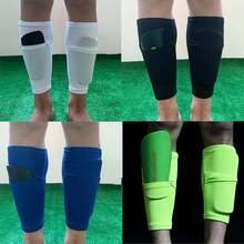 Football Leg Protector, Breathable Soft Sports Double Layer Leg Socks, Sports Outdoor Protective Equipment - Black - View 3
