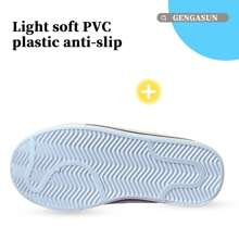 GENGASUN Giày thể thao cho bé gái mới biết đi Giày vải thông thường cao cấp dành cho trẻ em với sự thay đổi màu sắc lấp lánh lật kim sa lấp lánh - Hồng - Xem 8