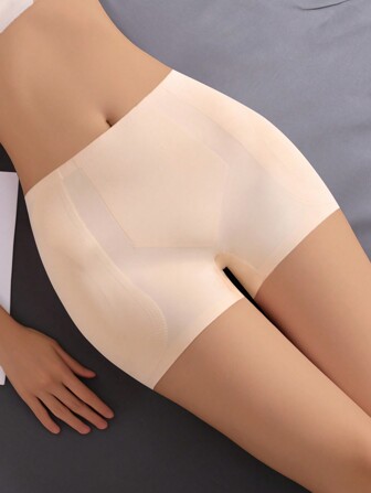 Women's Seamless Thin Tummy Control Panties With Fake Butt Padded Hip Enhancer Briefs