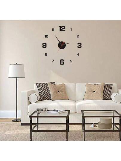 Night Verlichting Klok DIY Wand Creative Spiegel Finish Sticker Clock,Home ,Room Birthday Graduation Bedroom Dormitory Back To School view 4