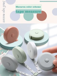 1pc Soft Tape Measure, Body Sewing Flexible Ruler For Weight Loss Medical Body Measurement Sewing Tailor Craft The Tape Measure Is 1.5 M/59 In Length,1.5M Mini Plastic Measuring Tape,Daily Random Color Buckle Band Tape For Sewing Tailor Cloth Body Measurement - Multicolor - View 2