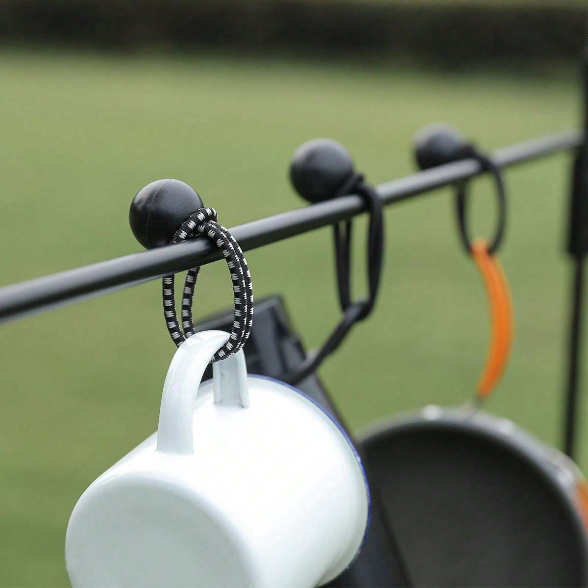 Lot De 20 Sangles Annelées En Caoutchouc 3.75 Mm - Pour Tente, Auvent, Fixation Générale