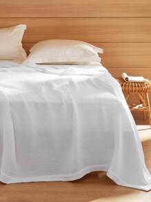 Bedsure Mother's Day 100% Cotton Muslin Blanket - Breathable And Lightweight Gauze Blanket, For Spring Decor, Room Decor, Home Decor, Mothers Day Gift - Trắng - Xem 5