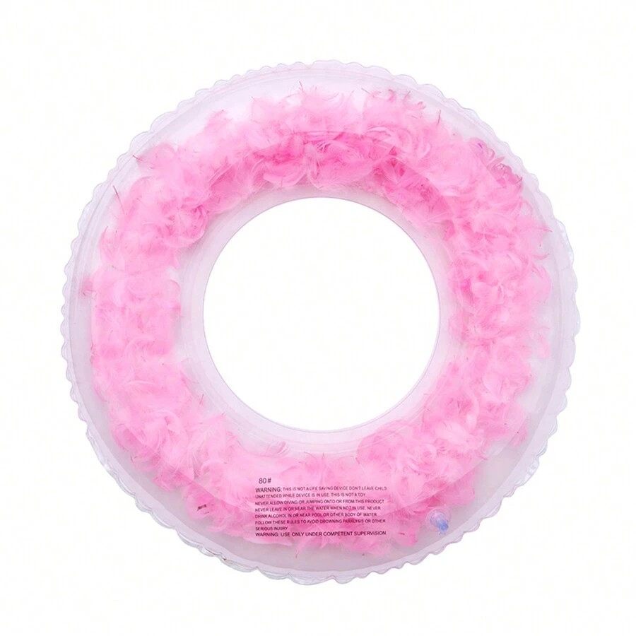 Swimming Ring,60cm Inflatable Pool Floats,Summer Pink Feather Swiming ...