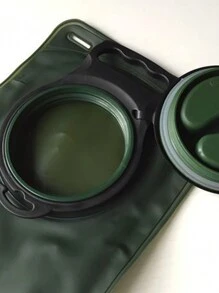 1入組2L寬口 TPU 水袋，戶外運動綠色水袋，騎行水袋，背包水袋 - 軍綠色 - 查看 3