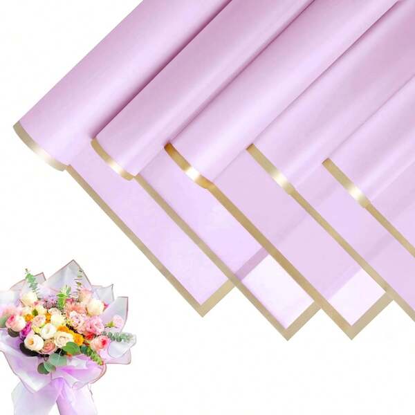 10 Sheets Flower Wrapping Paper - Waterproof Floral Gift Packaging Paper For DIY Crafts,Florist Supplies Packaging Paper For Wedding Birthday Gift, Back To School Valentine Day
