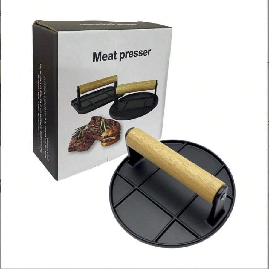 Dụng cụ nhà bếp Hamburger Press Patty Maker Round Meat Press Tool - màu đen - Xem 1