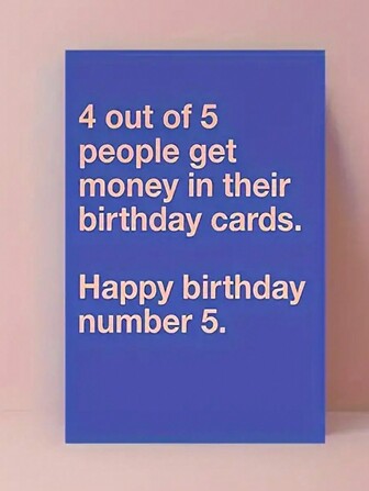 1 st "3/4 av människorna har pengar på födelsedagskort" Roligt och unikt födelsedagshälsningskort, lämpligt för familj, partner, vänner och kollegor (levereras med kuvert i slumpmässig stil/färg) Tillbaka till skolan, Tillbaka till skolan, Skolmaterial