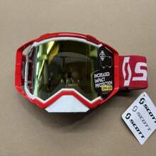 Easypie Selection 1 件越野摩托车护目镜越野车摩托车眼镜越野 MX ATV 滑雪骑行眼镜户外运动头盔面罩 - 紅色 - 查看 9