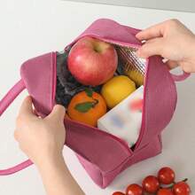 Bolso bandolera portacomidas de gran capacidad, impermeable y refrigerante. Adecuado para hombres, estudiantes, con bolsillos laterales. Bolso bandolera, bolso de hombro, con diseño de letra inicial del alfabeto de la A a la Z y con estampado de mariposa. Bolso de lona portátil para comida, organizador, bolso refrigerante para oficina, trabajo, escuela, maestros, mujeres, señoras.