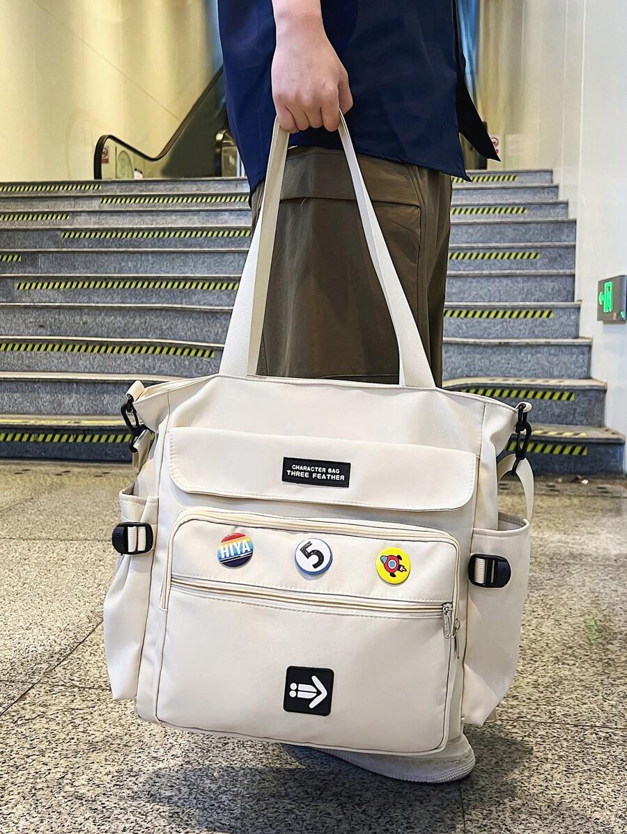 Nouveau sac banane pour hommes, portable, ?� l'?�paule, en mat?�riau de nylon, robuste, avec une 