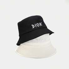 1 件新款渔夫帽，春夏流行日式清新色彩文艺休闲太阳帽，适合户外和日常使用 - 淺黃色 - 查看 4