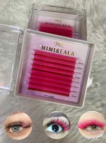 False Eyelashes - 粉色 - 查看 1