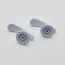 1pc Cuerda de Abrazadera de Cortina Blanca con Borla y Gancho de Pared, Accesorio de Decoración del Hogar de Aleación de Aluminio - Blanco - Ver 4