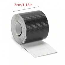 3D Carbon Fiber Car Sticker DIY Paste Protective Strip, Car Door Sill, Side Mirror Anti-Scratch Tape, Waterproof Protective Film, 3/5/7/10cm Wide