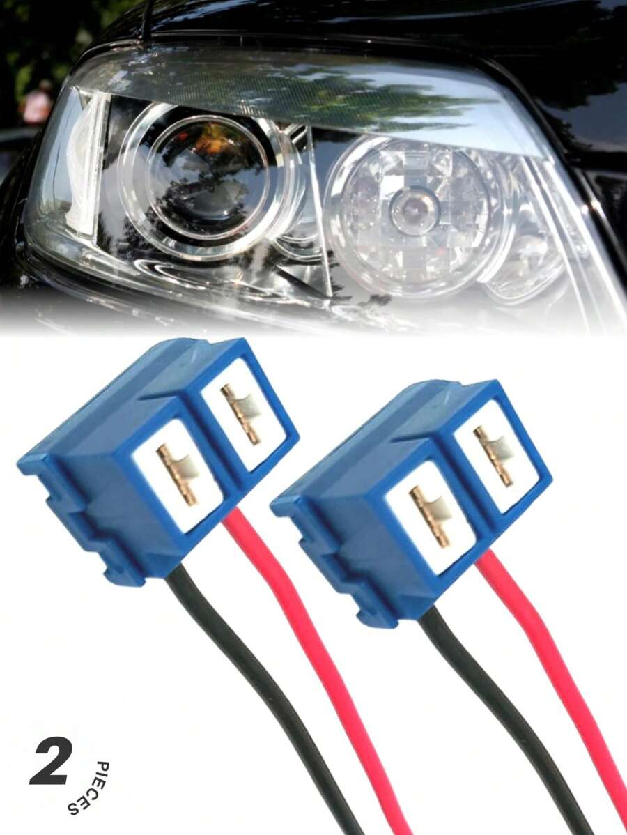 Conector socket cerámico hembra H7 para bombillas de coche Par