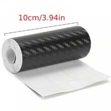 3D Carbon Fiber Car Sticker DIY Paste Protective Strip, Car Door Sill, Side Mirror Anti-Scratch Tape, Waterproof Protective Film, 3/5/7/10cm Wide