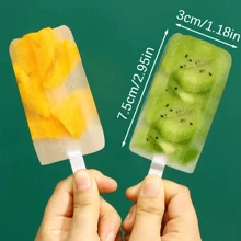 Homemade Ice Cream Molds, Home Popsicle Molds, Bring Your Own Ice Cream Sticks, Reusable, Can Make Four Ice Creams At A Time - White - View 4